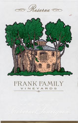 Wine Label for Frank Family Vineyards